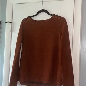 Hem and Thread dark rust sweater